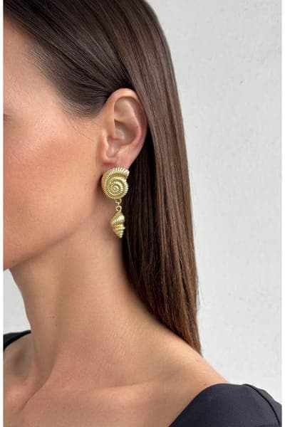 Adornia Shell Drop Earrings 2