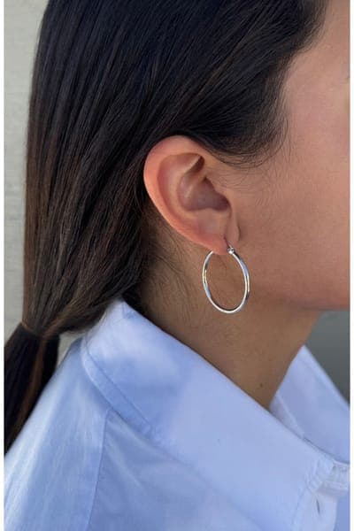 Adornia Set of 2 Assorted Infinity Hoop Earrings 2