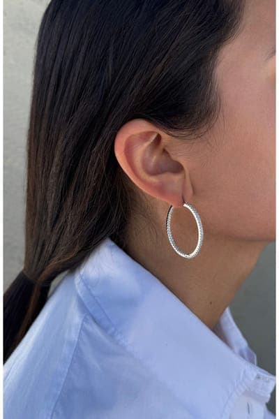 Adornia Set of 2 Assorted Infinity Hoop Earrings 4