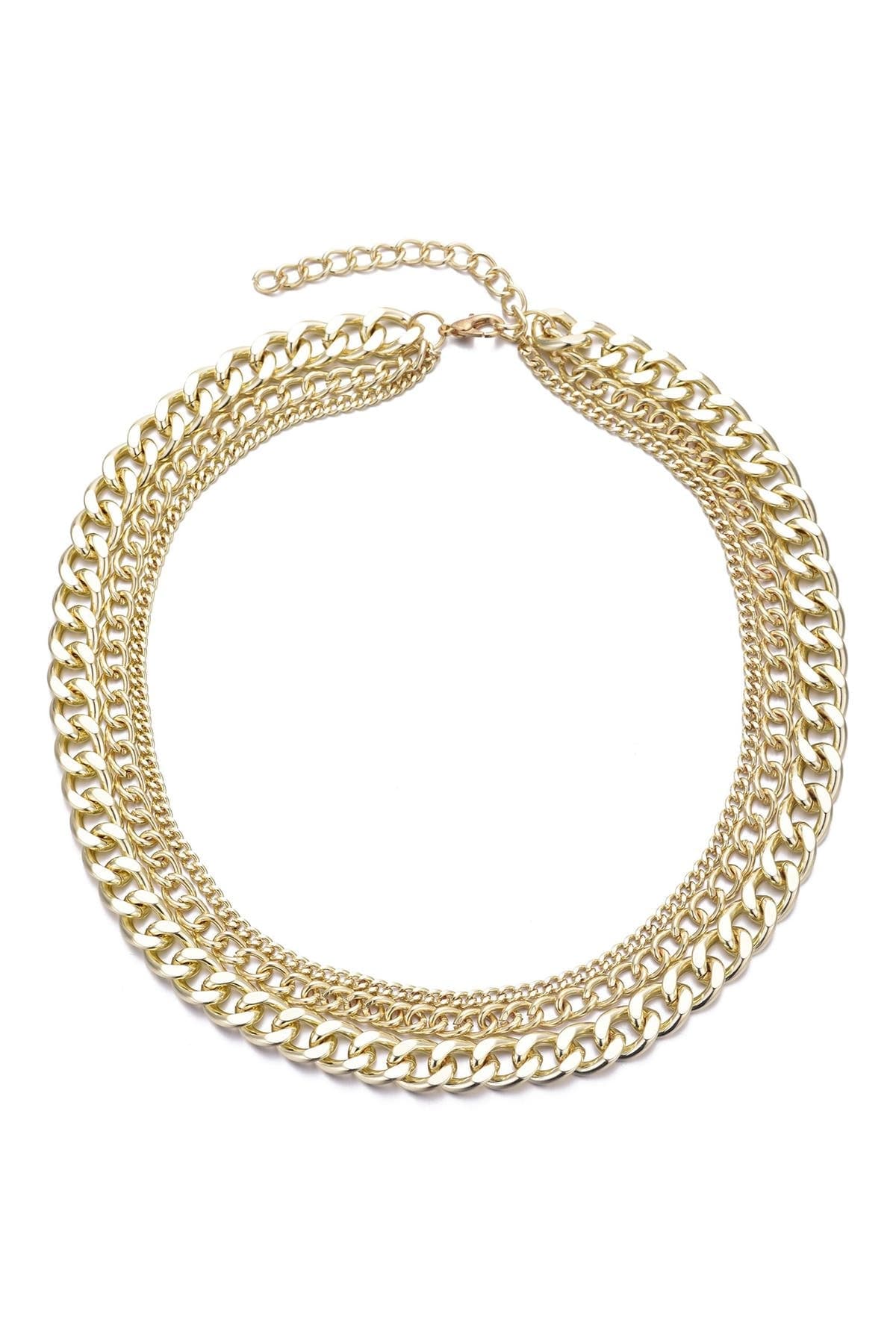 Adornia Layered Chain Necklace