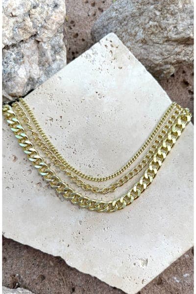 Adornia Layered Chain Necklace 4