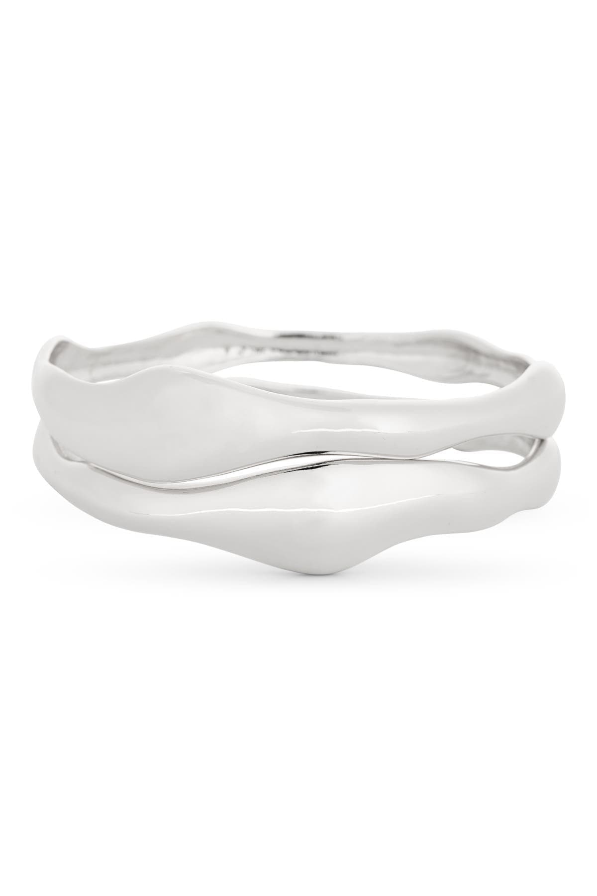 NORDSTROM RACK Set of 2 Organic Wavy Bangle Bracelets