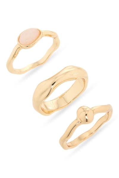 NORDSTROM RACK Set of 3 Molten Rings 1