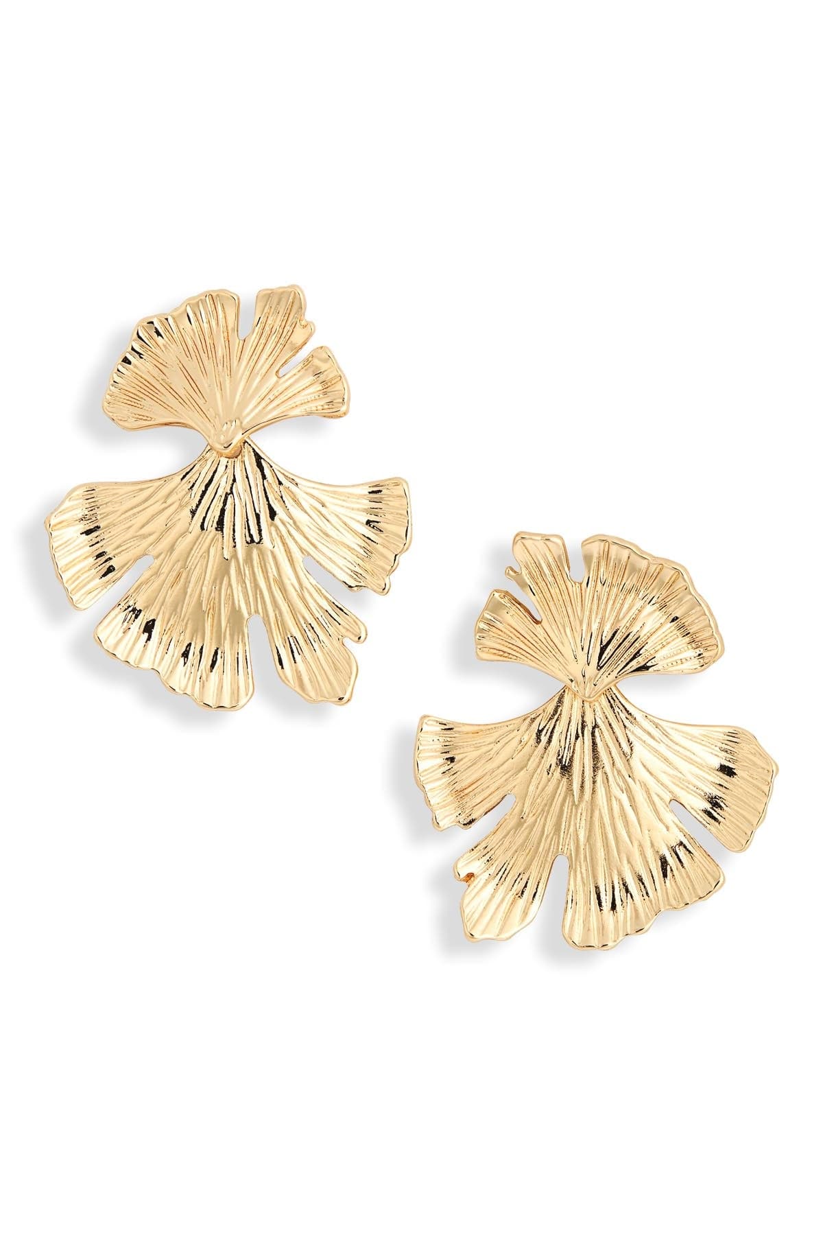 NORDSTROM RACK Textured Leaf Drop Earrings