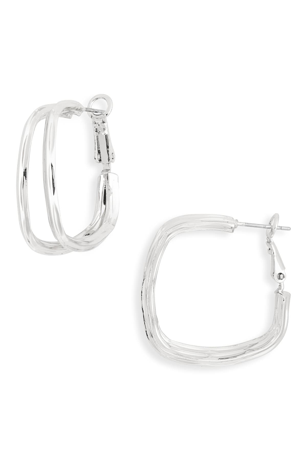 NORDSTROM RACK Square Double Hoop Earrings