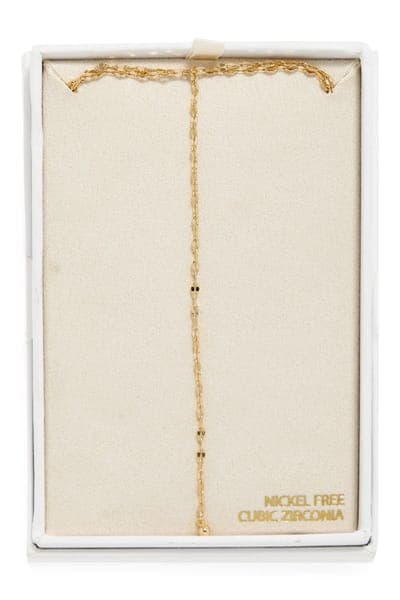 NORDSTROM RACK Shimmer Chain Y-Necklace 1