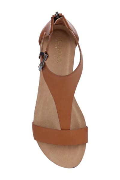 Reaction Kenneth Cole Great Gal T-Strap Sandal — Toffee 6