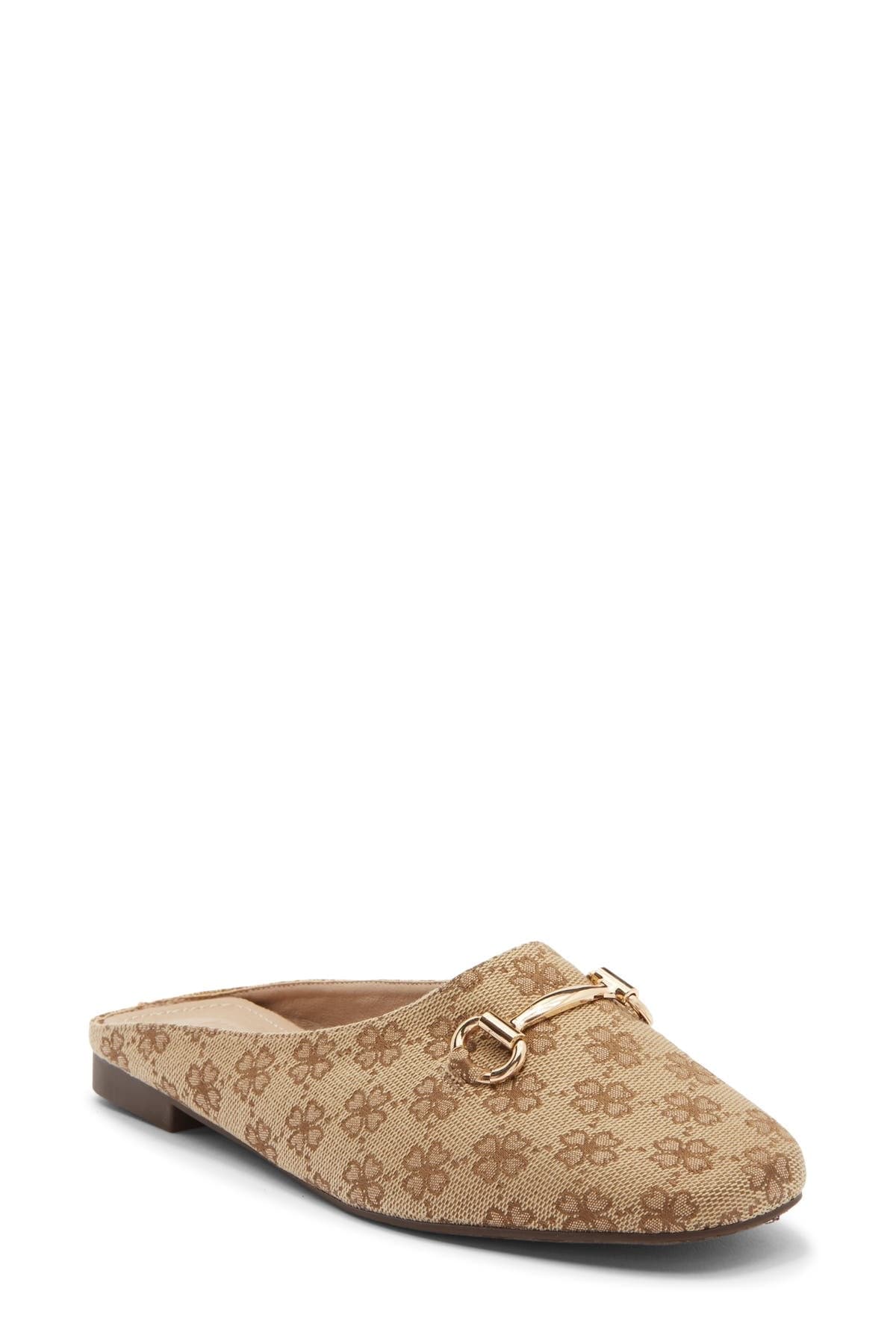 Wild Diva Lounge Paisley Mules — Brown Floral