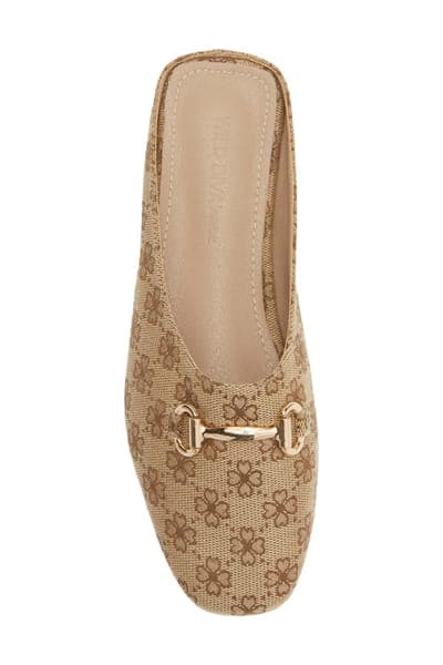 Wild Diva Lounge Paisley Mules — Brown Floral 5