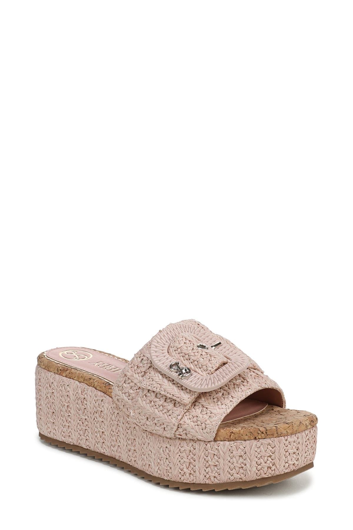 Sam & Libby Crysta Platform Slide Sandal — Light Mauve Mist