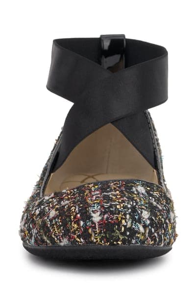 Jessica Simpson Manday Ankle Strap Ballet Flat — Black 3