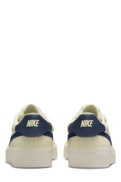 Nike Court Shot Low Top Sneaker — Coconut Milk/Midnight Navy 2
