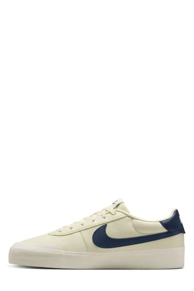 Nike Court Shot Low Top Sneaker — Coconut Milk/Midnight Navy 6