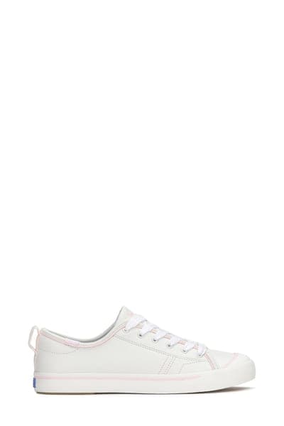Keds® Cruise Leather Sneaker — White/Pink B 4