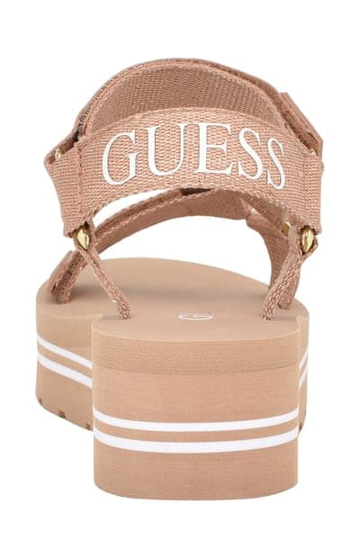 Guess Avin Platform Sandal — Rose Gold 2