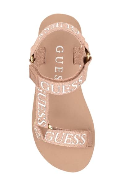 Guess Avin Platform Sandal — Rose Gold 4