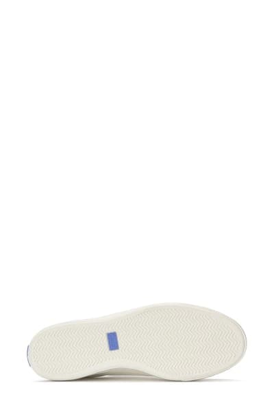 Keds Pursuit Leather Sneaker — Snow White/ Silver 6