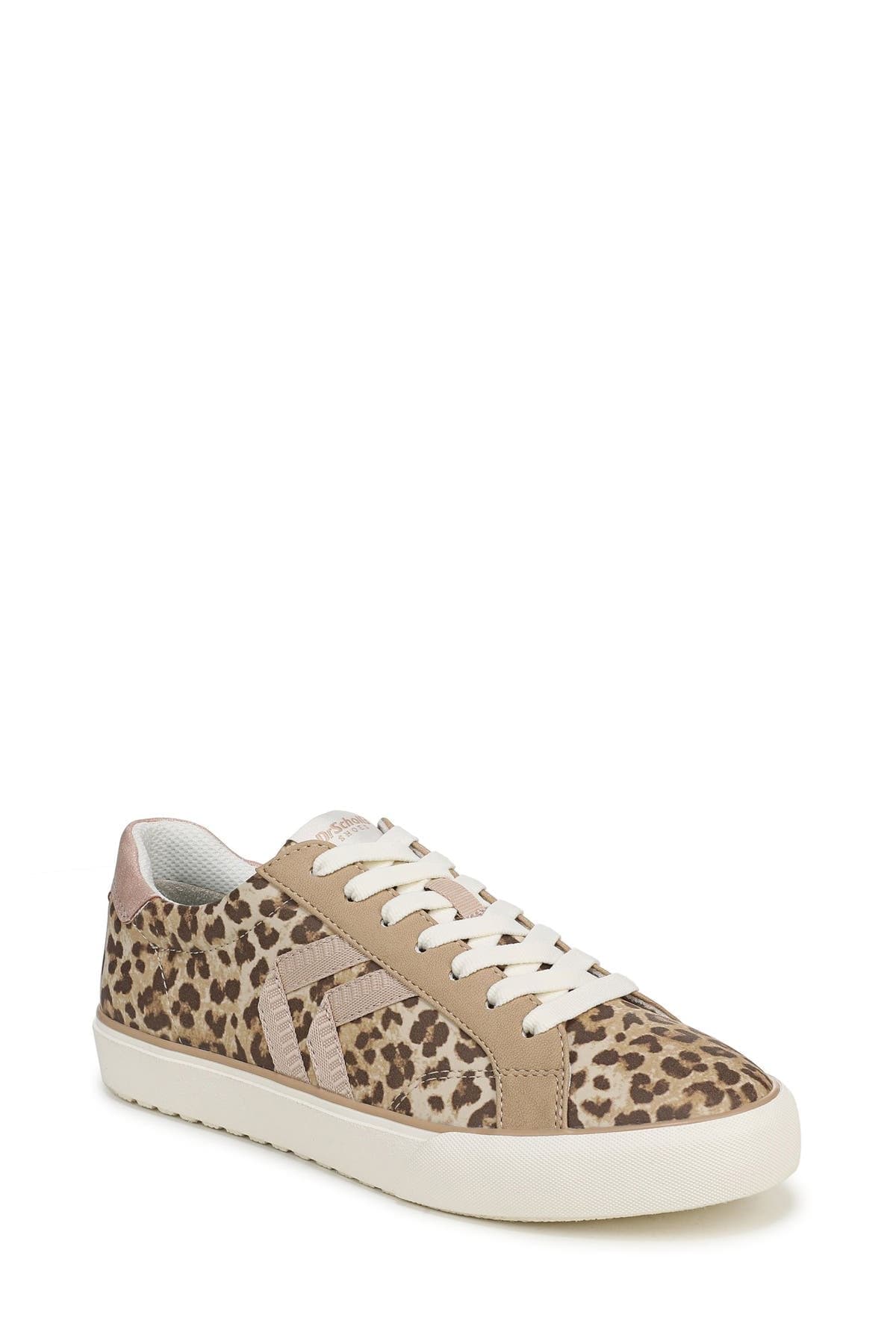 Dr. Scholl's Offline Lace Up Sneaker — Tan Leopard Faux Leather