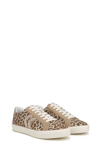 Dr. Scholl's Offline Lace Up Sneaker — Tan Leopard Faux Leather 9