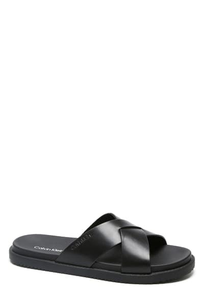 Calvin Klein Lusako Slide Sandal — Black 1