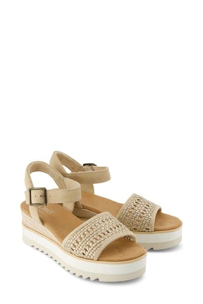 TOMS Diana Platform Wedge Sandal — Gold 6