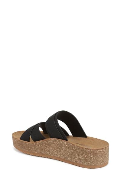 Happy Day Wedge Sandal — Black 2