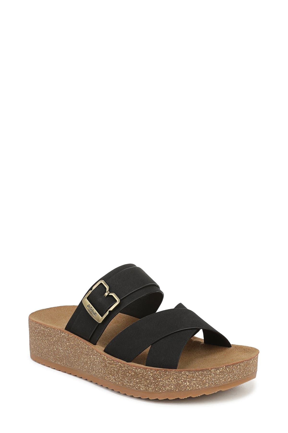 Happy Day Wedge Sandal — Black