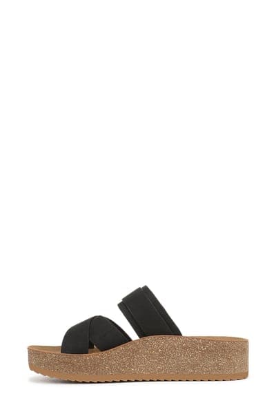 Happy Day Wedge Sandal — Black 8