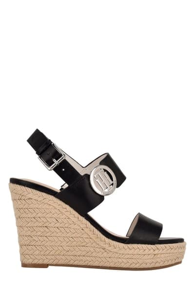 Tommy Hilfiger Kahdy Espadrille Wedge Sandal — Black 001 3