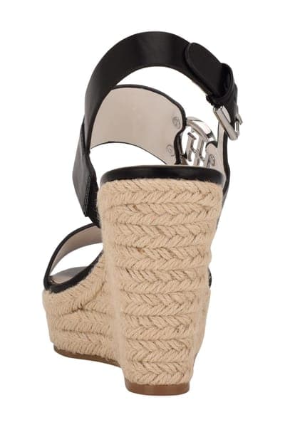 Tommy Hilfiger Kahdy Espadrille Wedge Sandal — Black 001 2