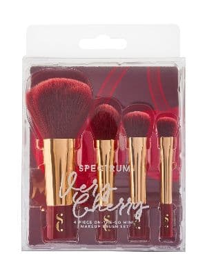 SPECTRUM Very Cherry 4-Piece Mini Makeup Brush Set 2