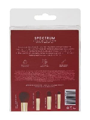 SPECTRUM Very Cherry 4-Piece Mini Makeup Brush Set 4