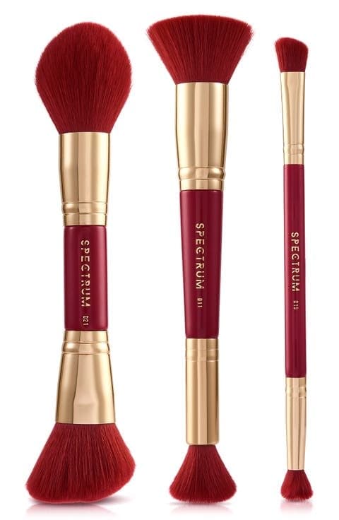 SPECTRUM Very Cherry 3-Piece Makeup Brush Gift Set