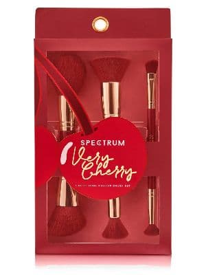 SPECTRUM Very Cherry 3-Piece Makeup Brush Gift Set 4