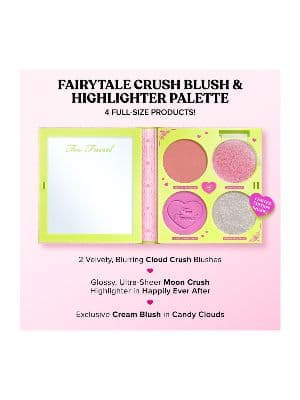 Too Faced Fairytale Crush Blush & Highlighter Set 4
