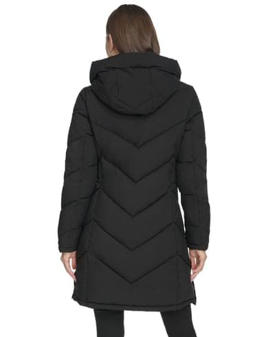 Women's Lined Hooded Puffer Coat 6