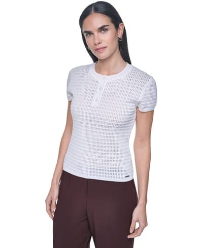 Women's Crewneck Short-Sleeve Sweater 1