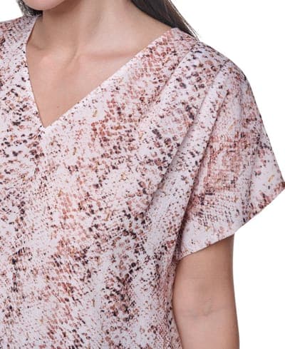 Women's V-Neck Short-Sleeve Blouse 4