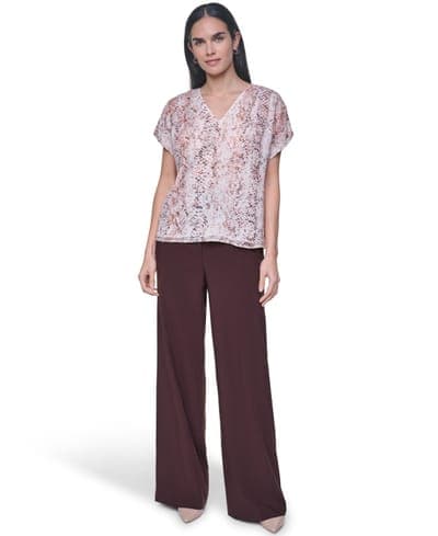 Women's V-Neck Short-Sleeve Blouse 5