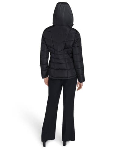 Women's Stand Collar Lined Puffer Jacket 4