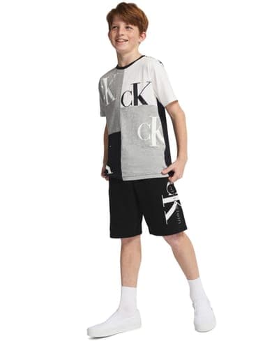 Boys' 8-20 CK Graphic Knit Pull-On Shorts 3