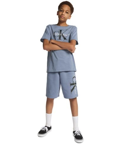 Boys' 8-20 CK Graphic Knit Pull-On Shorts 2