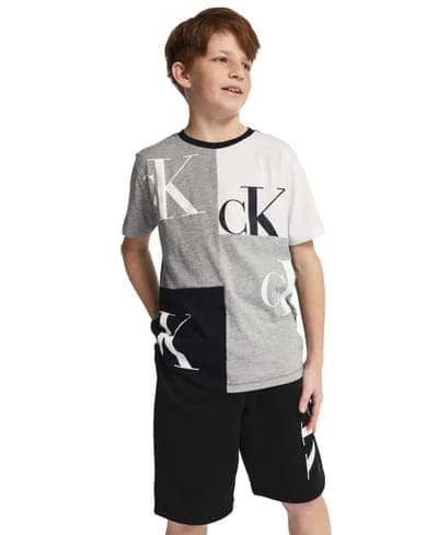 Boys' 8-20 CK Graphic Knit Pull-On Shorts 5