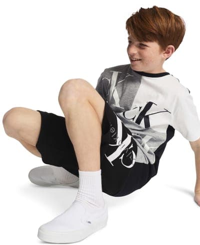 Boys' 8-20 CK Graphic Knit Pull-On Shorts 6