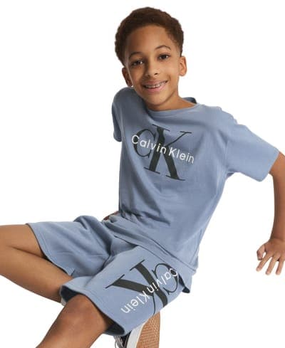 Boys' 8-20 CK Graphic Knit Pull-On Shorts 7