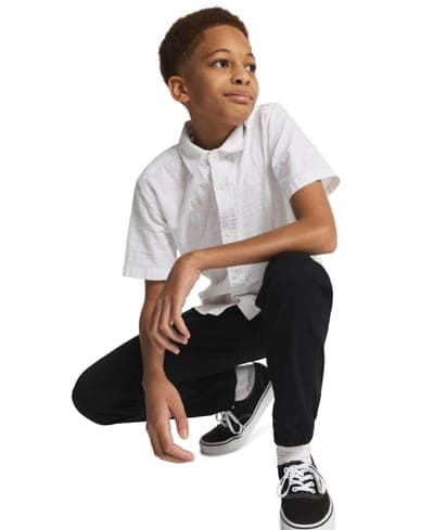 Boys' 8-20 Texture Stripe Woven Short-Sleeve Shirt 3