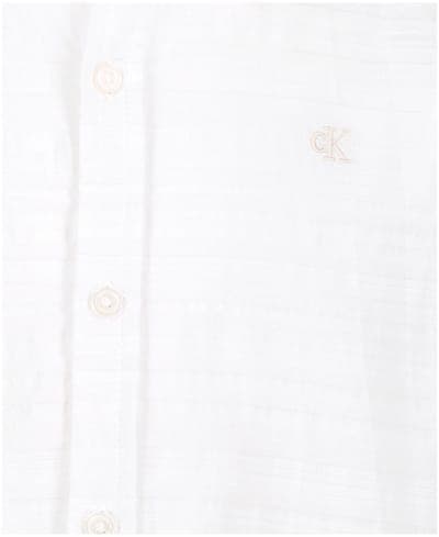Boys' 8-20 Texture Stripe Woven Short-Sleeve Shirt 8