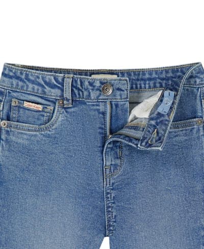 Girls' 7-16 2-Tone Flared Denim Jeans 3
