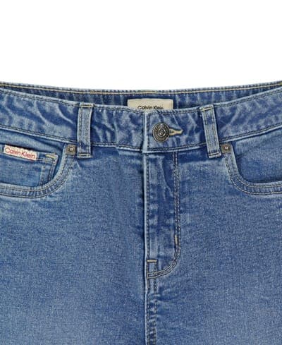 Girls' 7-16 2-Tone Flared Denim Jeans 4