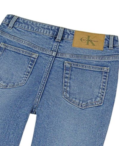 Girls' 7-16 2-Tone Flared Denim Jeans 5